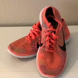 Nike free 4.0 flyknit, barefoot ride women’s running shoe